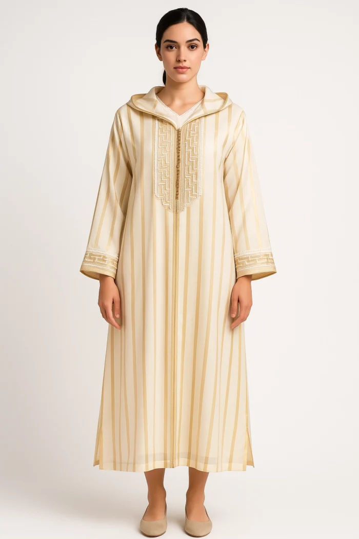 Jellaba Ambre Beige – Image 1