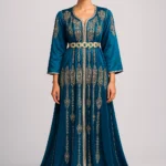 Caftan Turquoise Royale Impériale