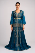 Caftan Turquoise Royale Impériale